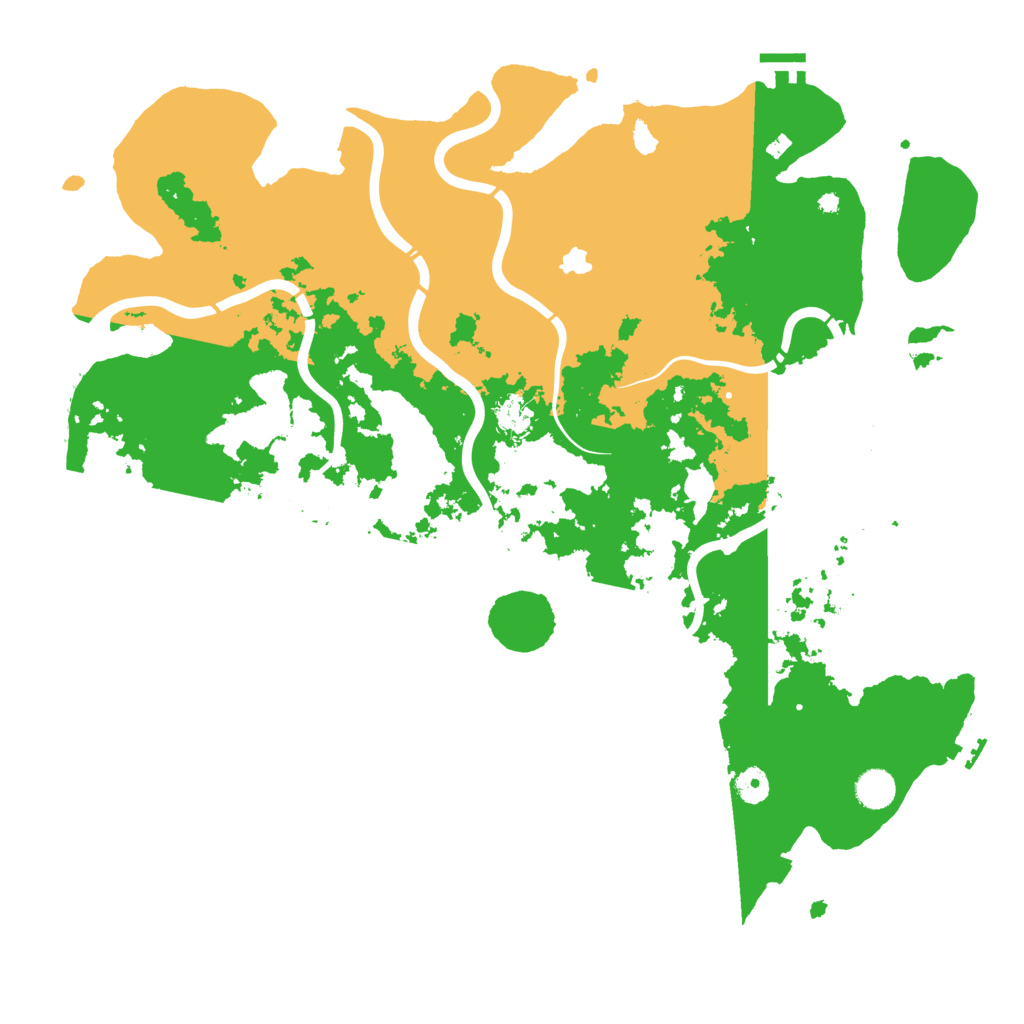 Biome Rust Map: Procedural Map, Size: 4499, Seed: 13827