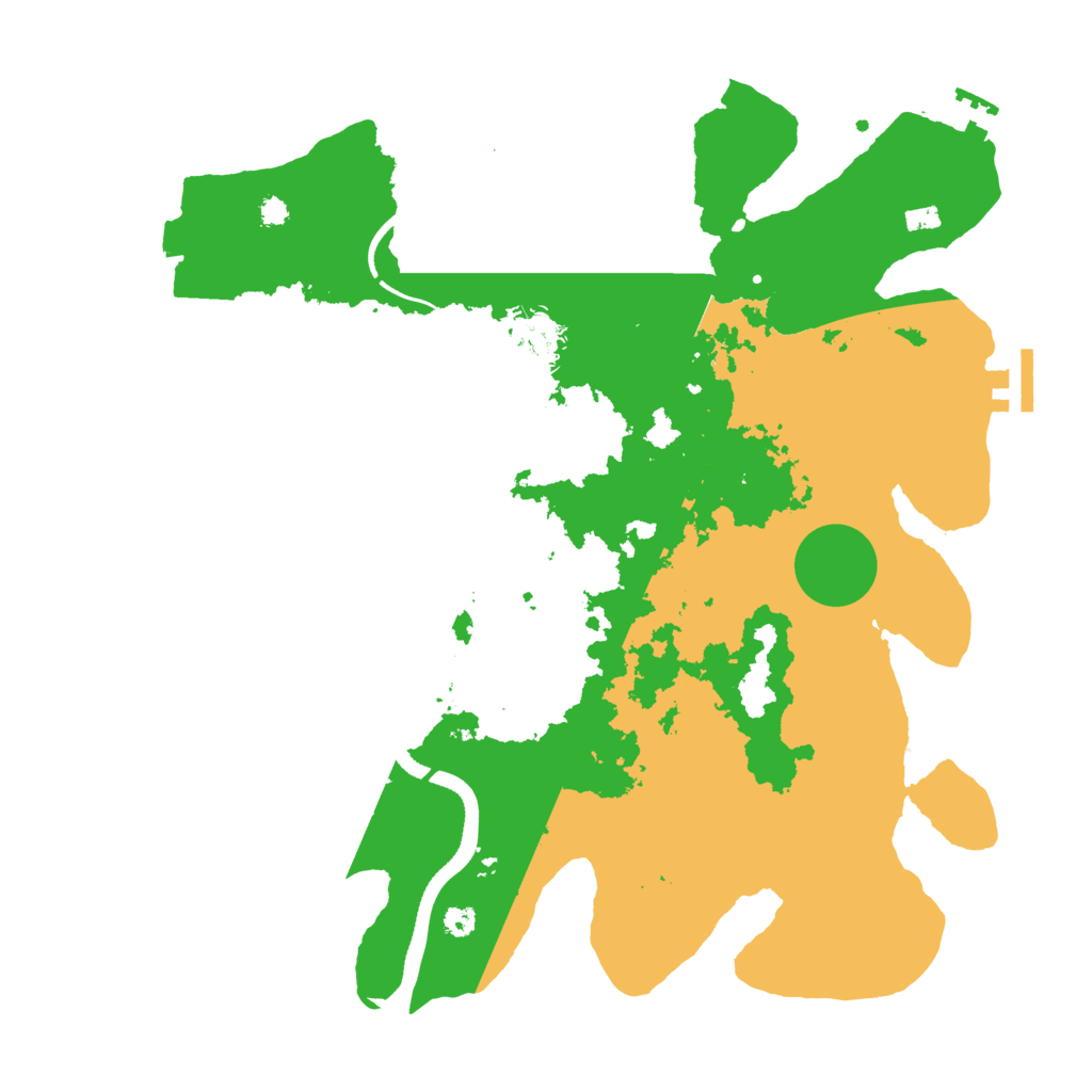 Biome Rust Map: Procedural Map, Size: 3500, Seed: 1185867958