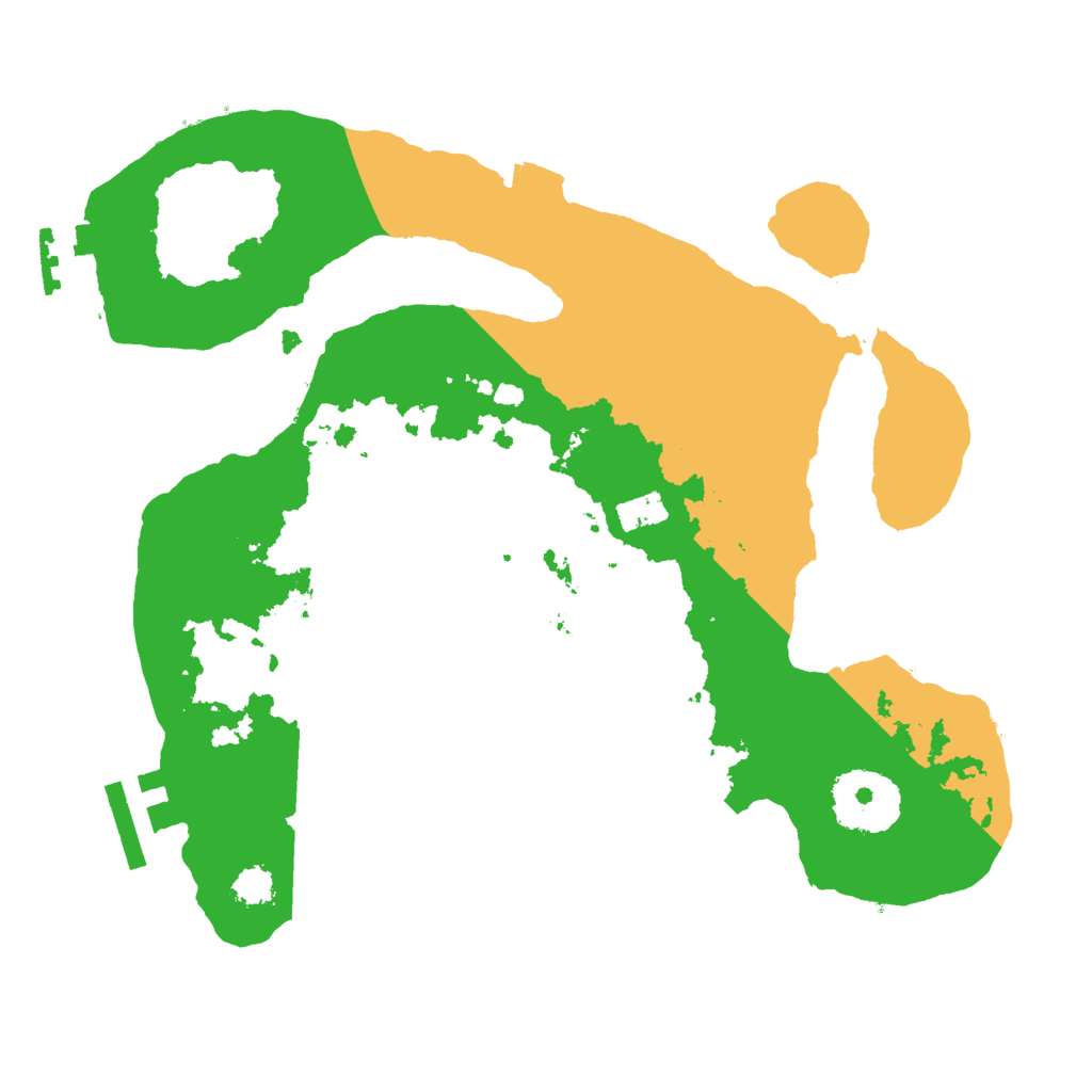 Biome Rust Map: Procedural Map, Size: 2500, Seed: 84214516