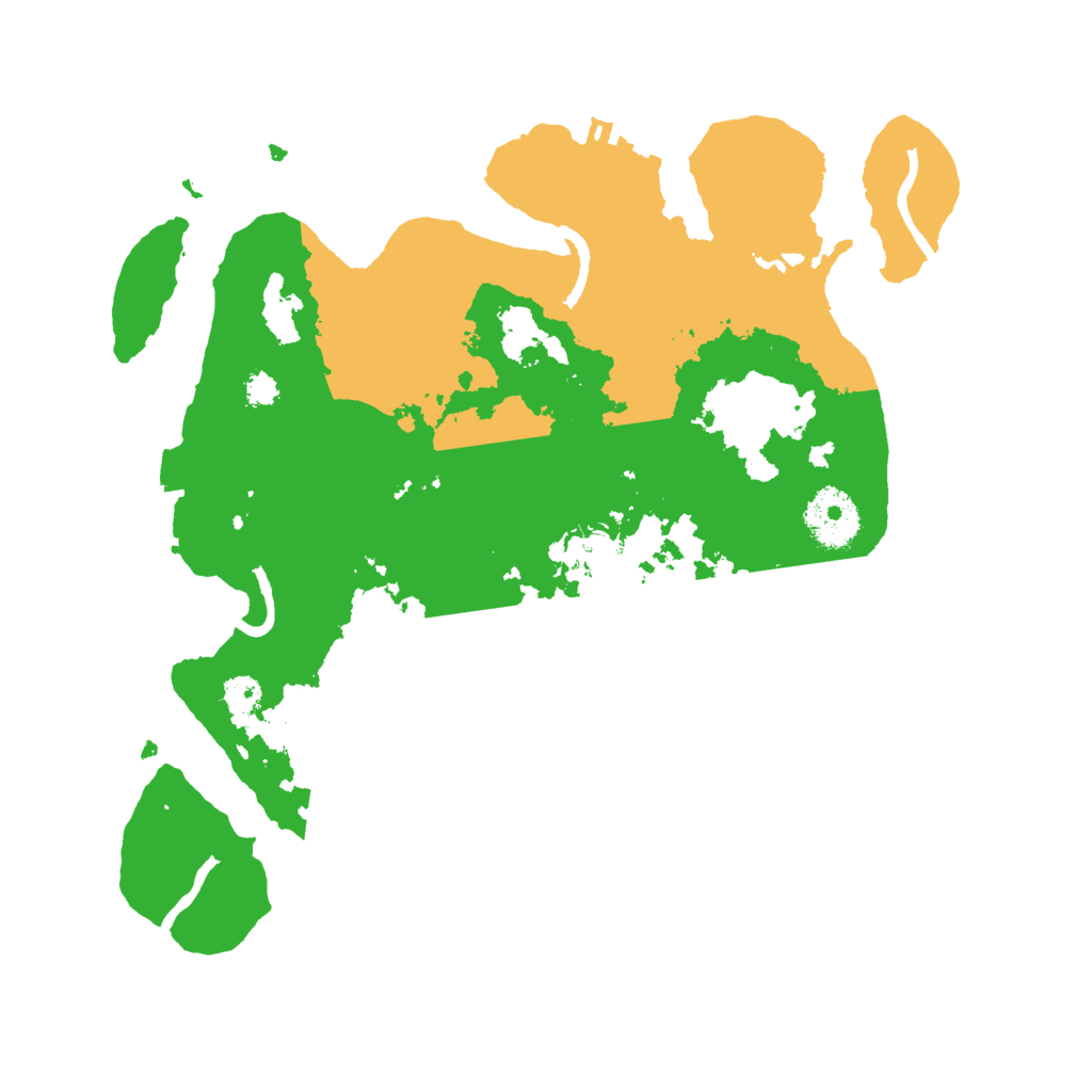 Biome Rust Map: Procedural Map, Size: 3000, Seed: 74896