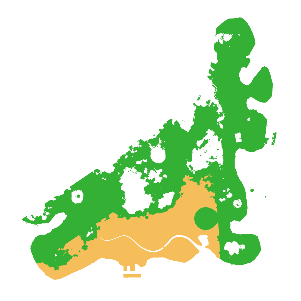 Biome Rust Map: Procedural Map, Size: 3500, Seed: 514650682