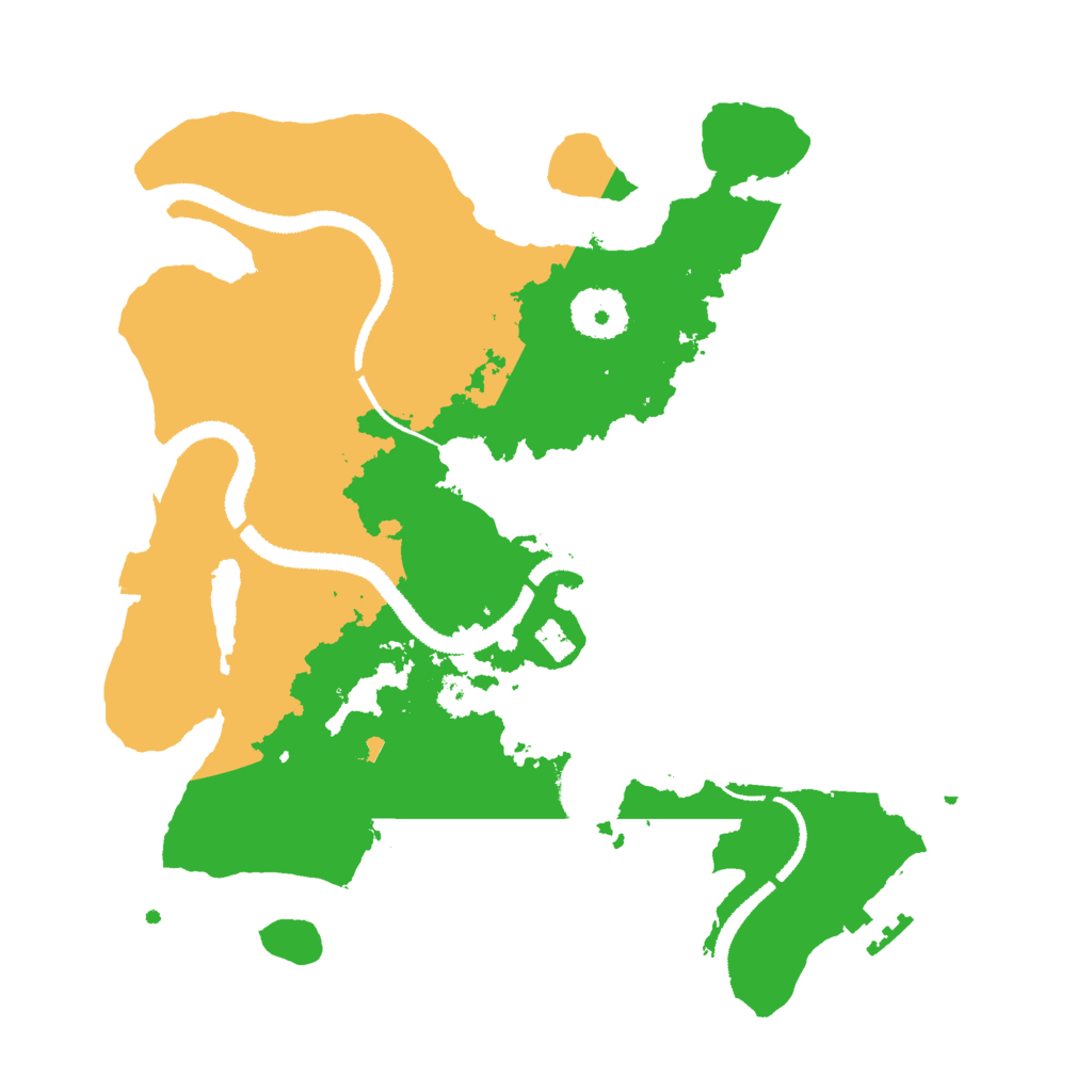 Biome Rust Map: Procedural Map, Size: 3000, Seed: 43716