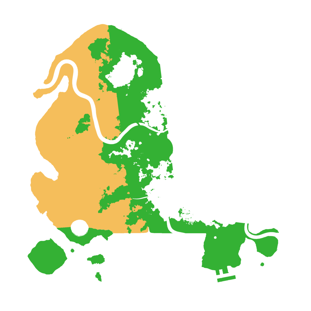 Biome Rust Map: Procedural Map, Size: 3400, Seed: 1231558203