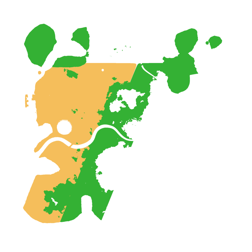 Biome Rust Map: Procedural Map, Size: 3000, Seed: 9846021