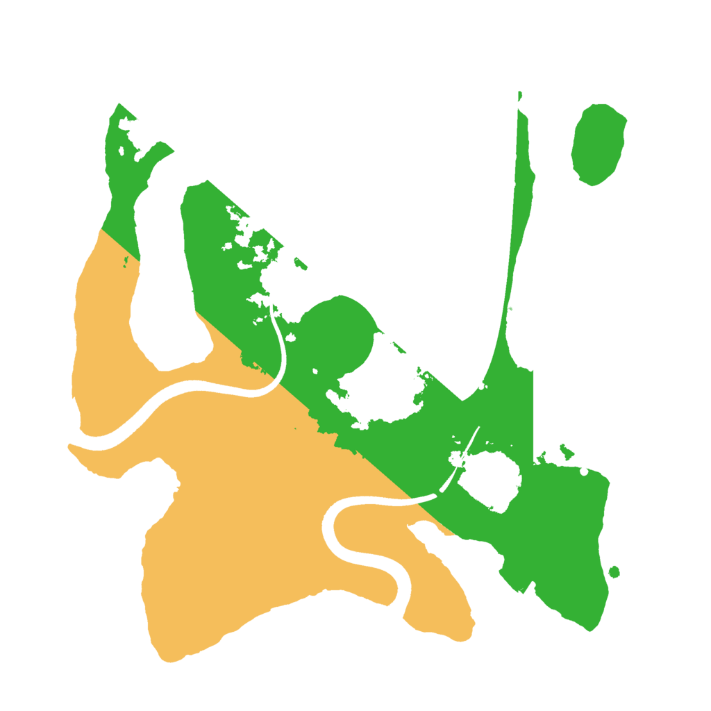 Biome Rust Map: Procedural Map, Size: 2500, Seed: 1207757961