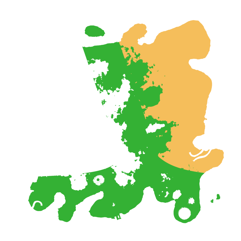 Biome Rust Map: Procedural Map, Size: 3500, Seed: 290695587