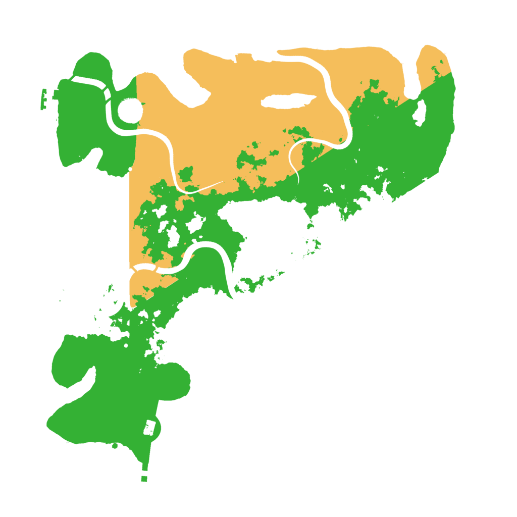 Biome Rust Map: Procedural Map, Size: 3700, Seed: 711275794