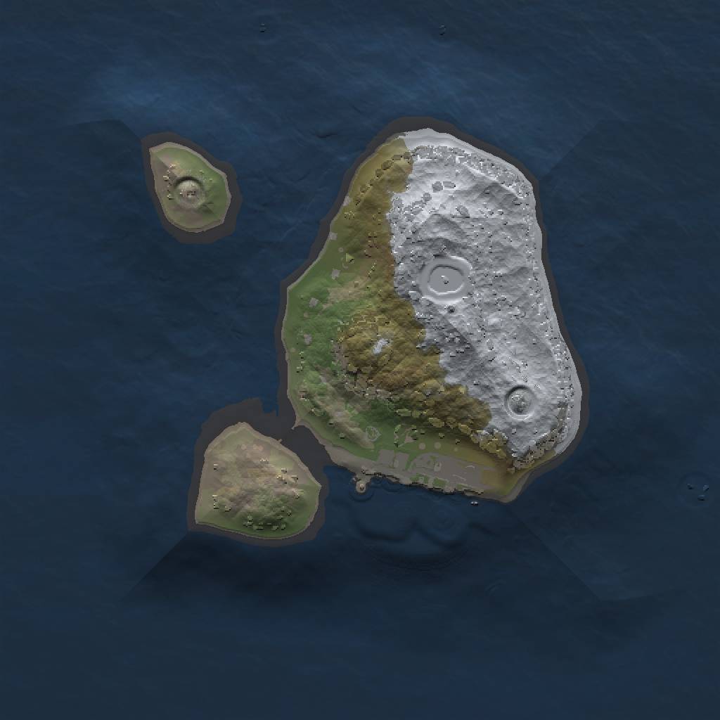 Rust Map: Procedural Map, Size: 1500, Seed: 124789853, 4 Monuments