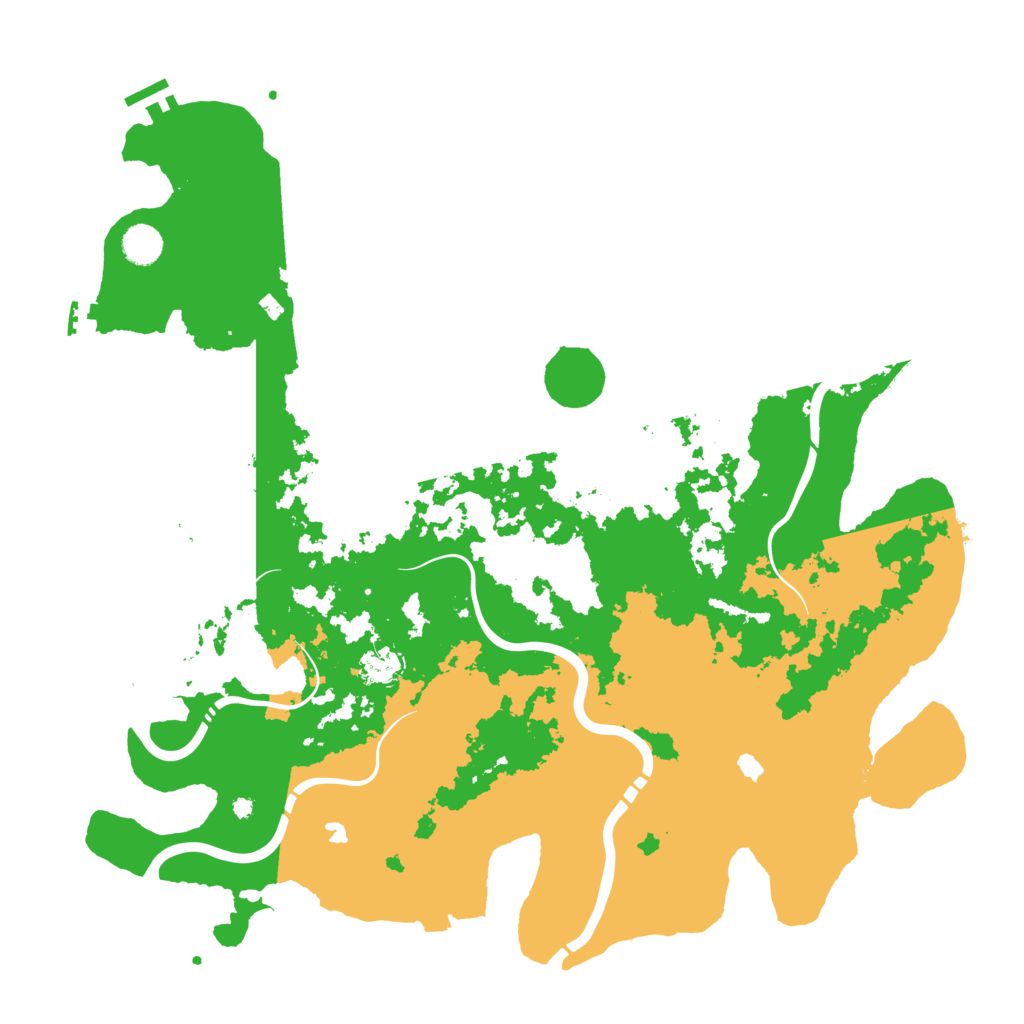 Biome Rust Map: Procedural Map, Size: 4500, Seed: 2025154277