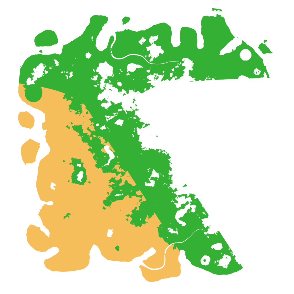Biome Rust Map: Procedural Map, Size: 4500, Seed: 556342103