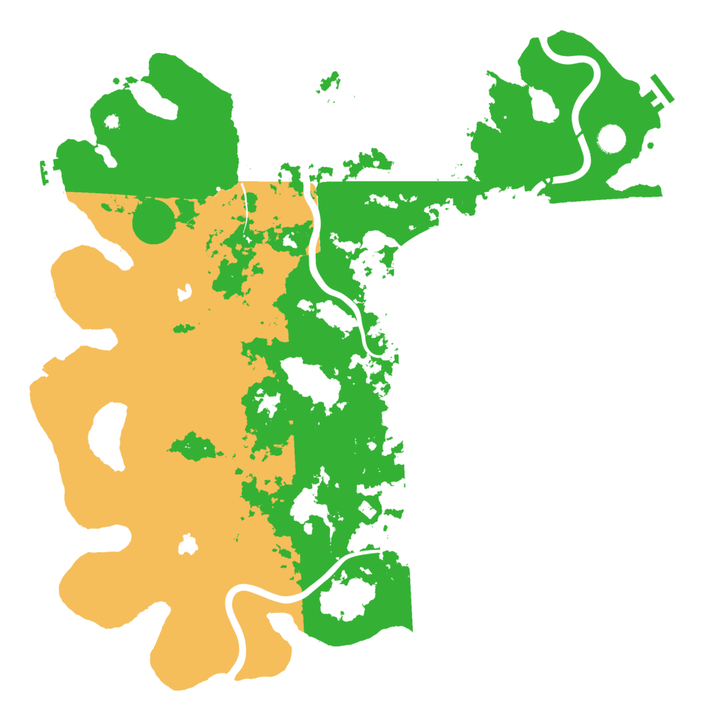 Biome Rust Map: Procedural Map, Size: 4500, Seed: 409124385