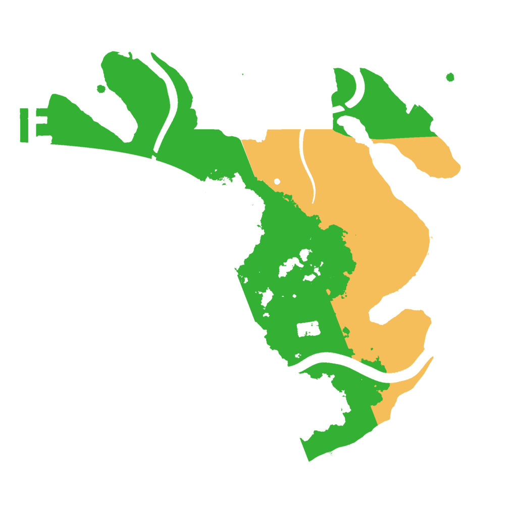 Biome Rust Map: Procedural Map, Size: 2500, Seed: 2147483642