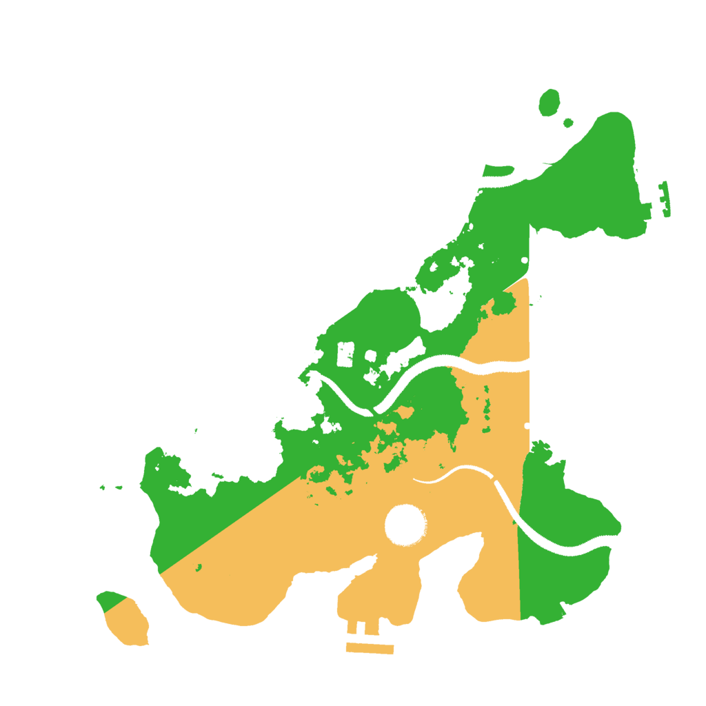 Biome Rust Map: Procedural Map, Size: 3000, Seed: 24922