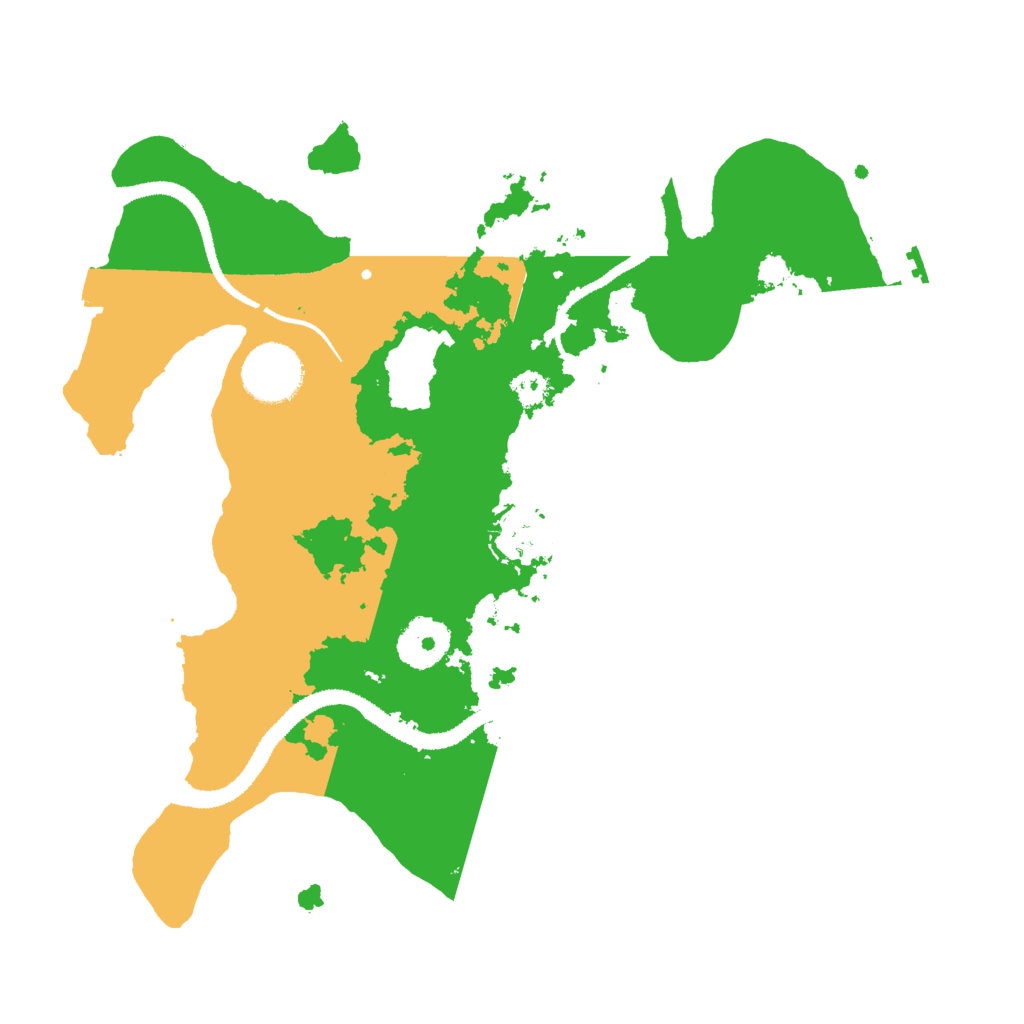 Biome Rust Map: Procedural Map, Size: 3000, Seed: 7586209