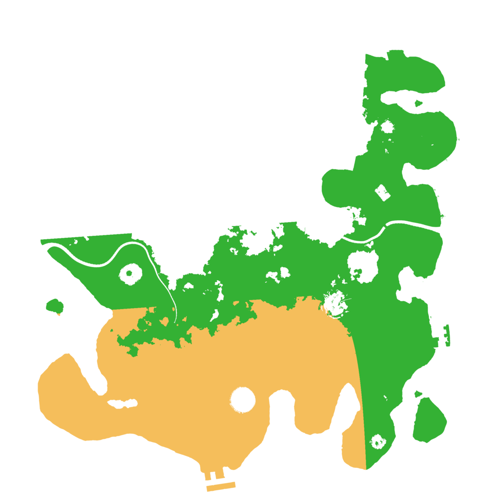 Biome Rust Map: Procedural Map, Size: 3500, Seed: 80293364