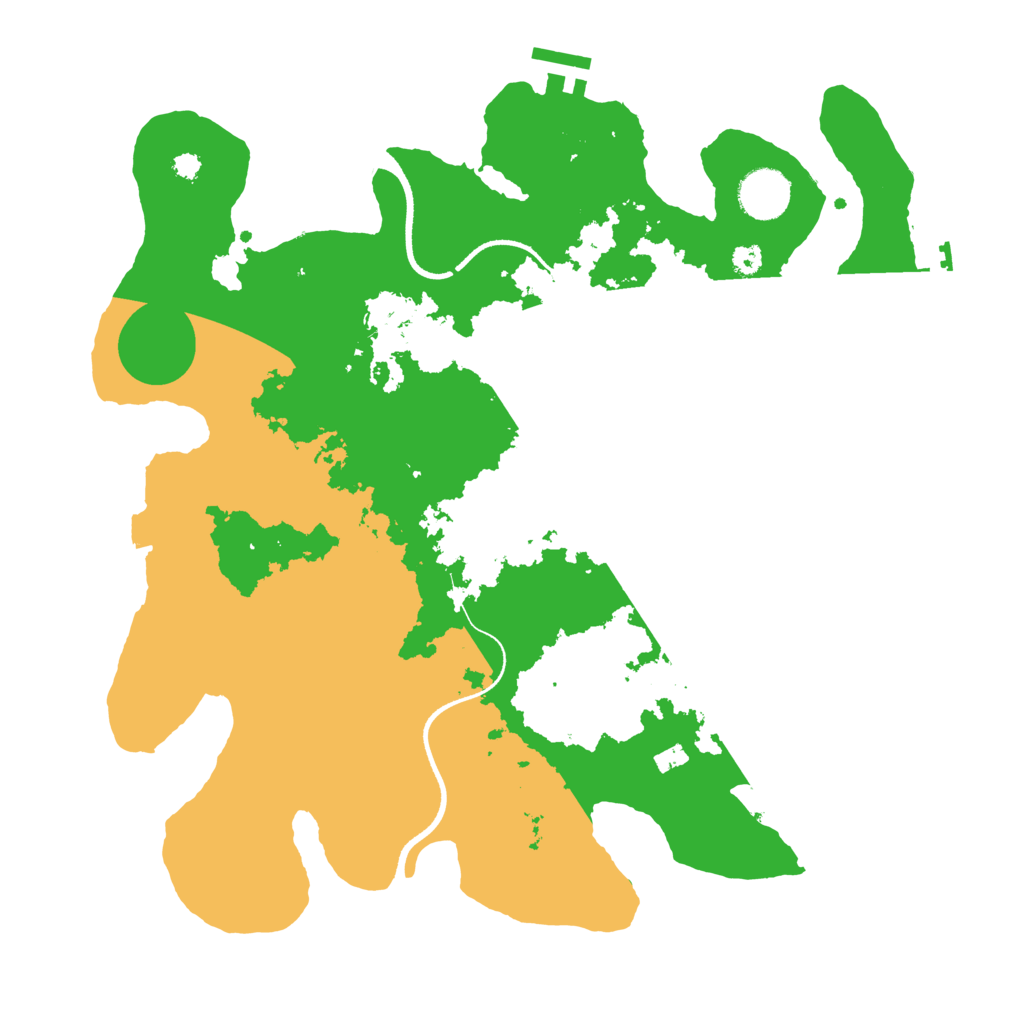 Biome Rust Map: Procedural Map, Size: 3500, Seed: 1969936613