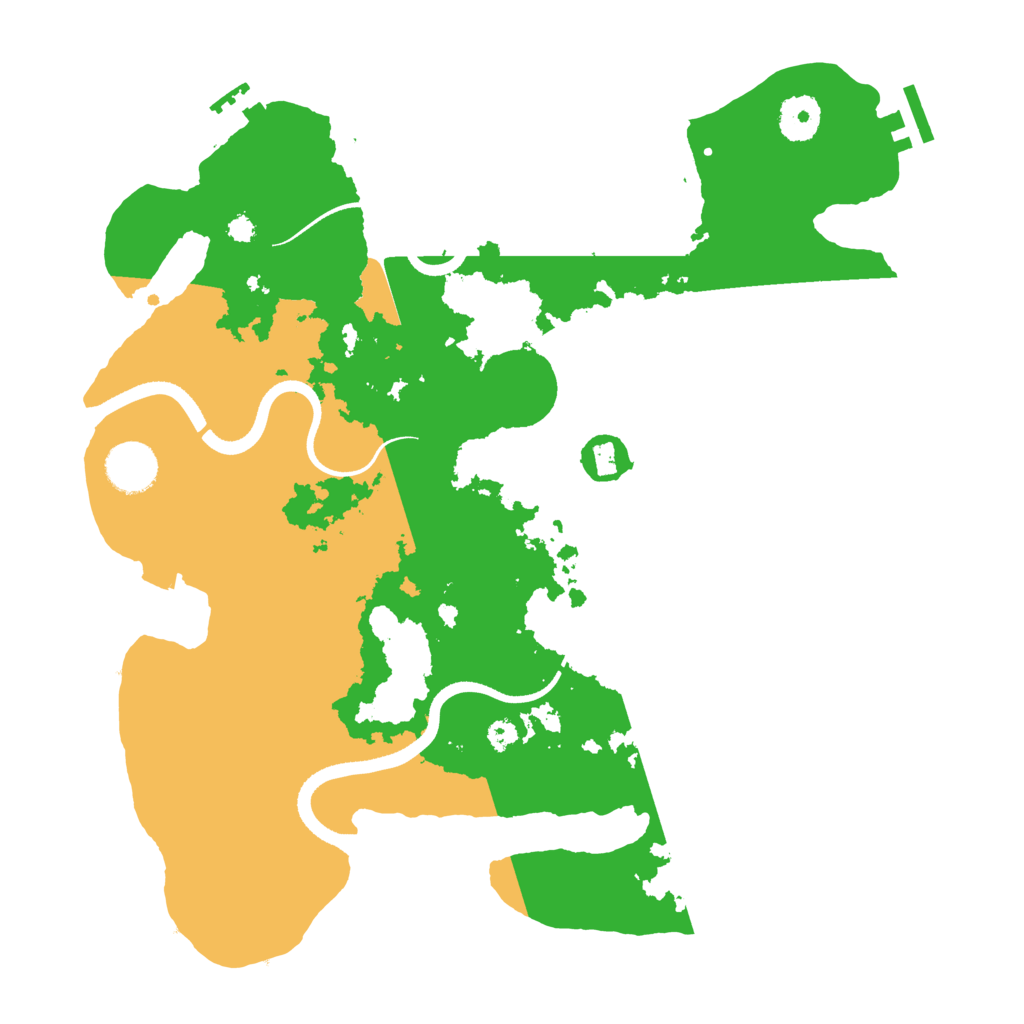 Biome Rust Map: Procedural Map, Size: 3500, Seed: 2408