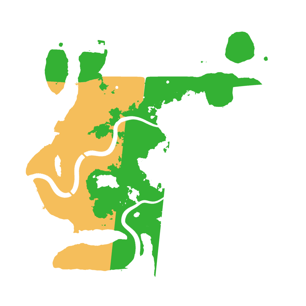 Biome Rust Map: Procedural Map, Size: 3000, Seed: 30252