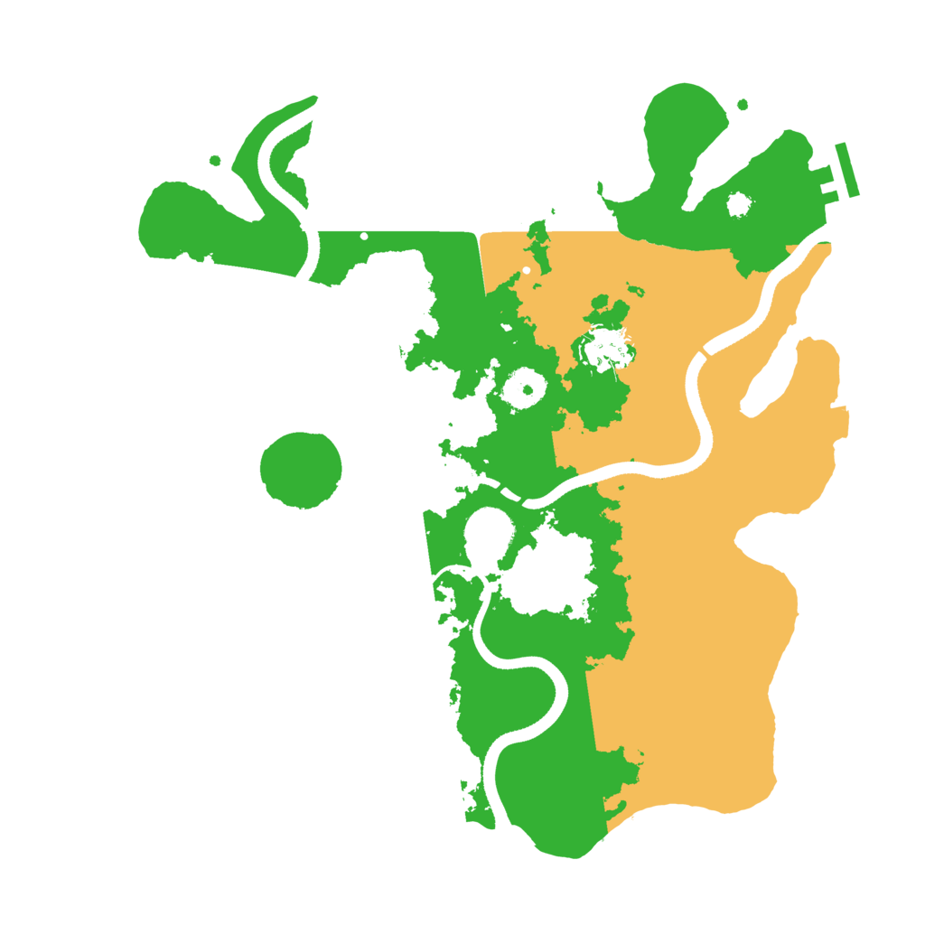 Biome Rust Map: Procedural Map, Size: 3400, Seed: 98659573