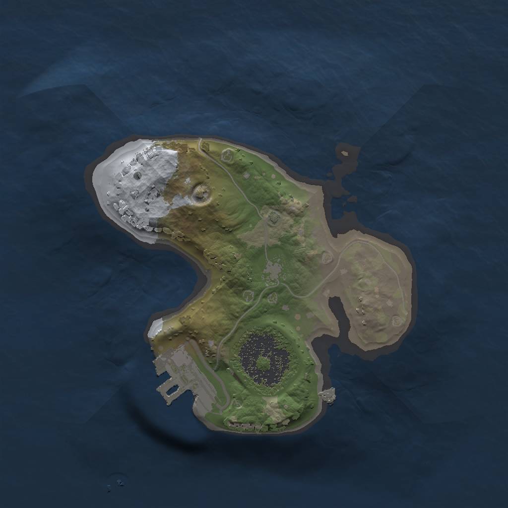 Rust Map: Procedural Map, Size: 1500, Seed: 634450845, 4 Monuments