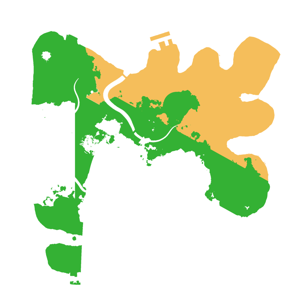 Biome Rust Map: Procedural Map, Size: 3000, Seed: 11267524