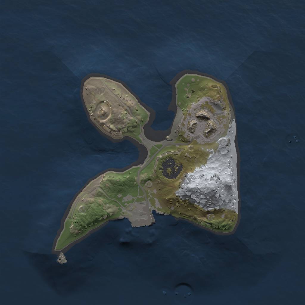 Rust Map: Procedural Map, Size: 1500, Seed: 276161849, 4 Monuments