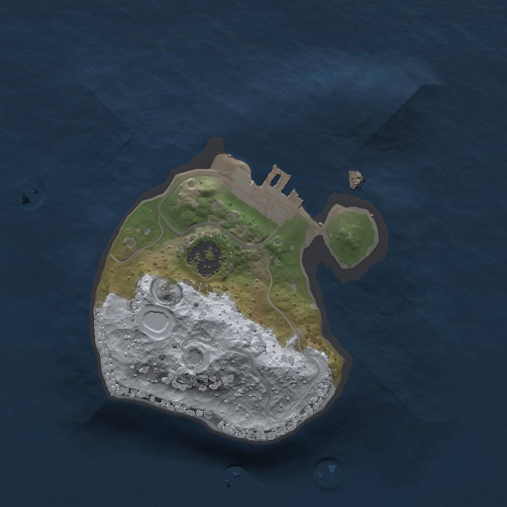 Rust Map: Procedural Map, Size: 1501, Seed: 2147483647, 4 Monuments