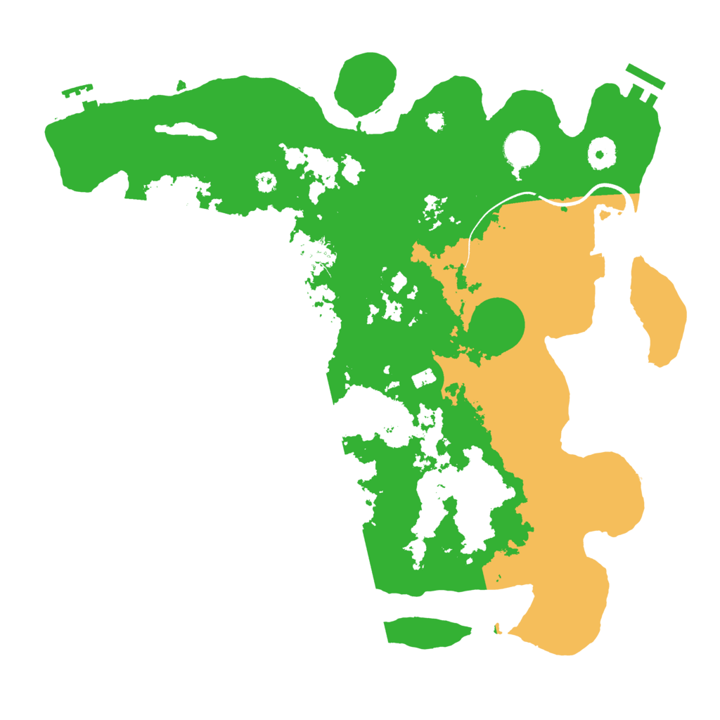 Biome Rust Map: Procedural Map, Size: 3500, Seed: 412345159