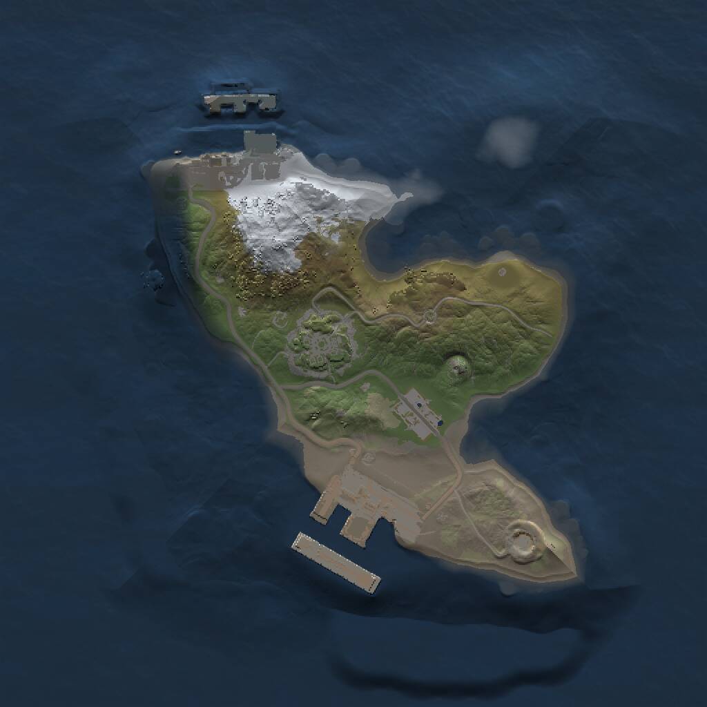 Rust Map: Procedural Map, Size: 1520, Seed: 78547854, 4 Monuments