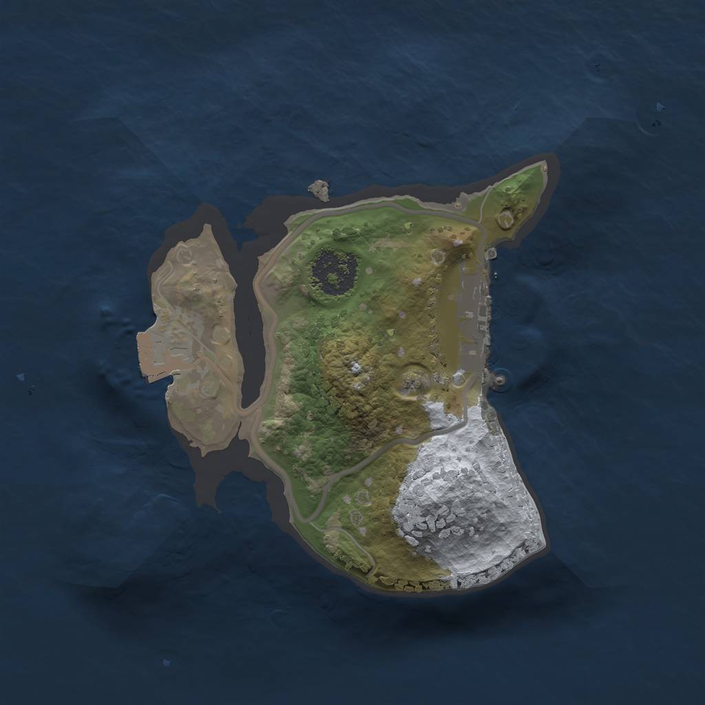 Rust Map: Procedural Map, Size: 1600, Seed: 89570983, 4 Monuments