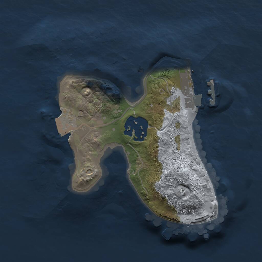 Rust Map: Procedural Map, Size: 1600, Seed: 468578496, 3 Monuments