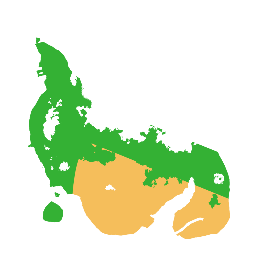 Biome Rust Map: Procedural Map, Size: 2500, Seed: 663796293