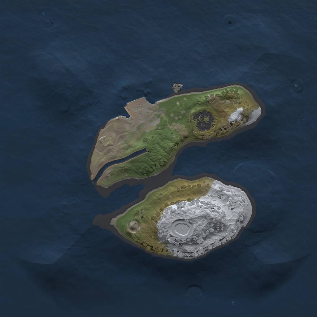 Rust Map: Procedural Map, Size: 1600, Seed: 78, 3 Monuments