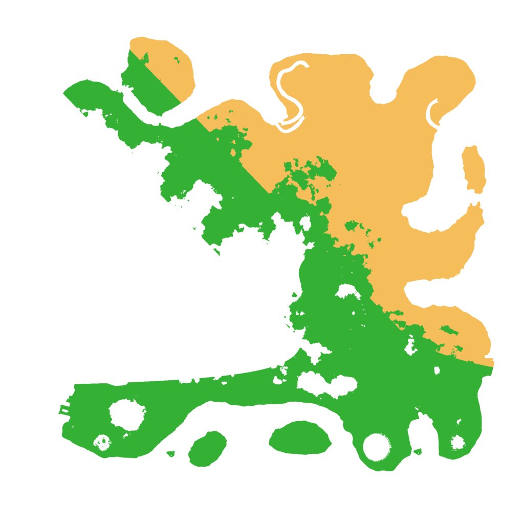 Biome Rust Map: Procedural Map, Size: 3400, Seed: 10572