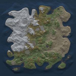 Thumbnail Rust Map: Procedural Map, Size: 4000, Seed: 955, 16 Monuments