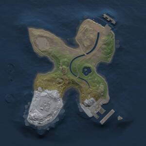 Thumbnail Rust Map: Procedural Map, Size: 1600, Seed: 460876, 4 Monuments