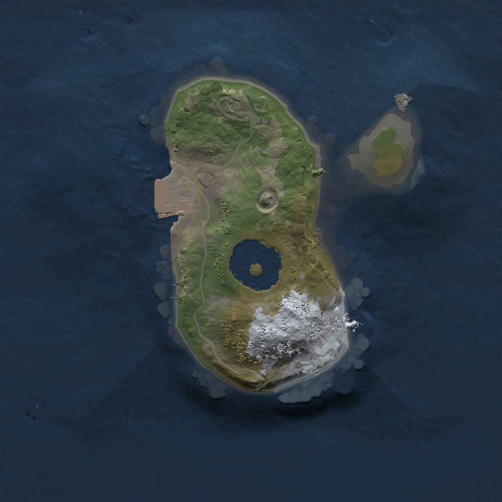 Rust Map: Procedural Map, Size: 1500, Seed: 968555, 1 Monuments