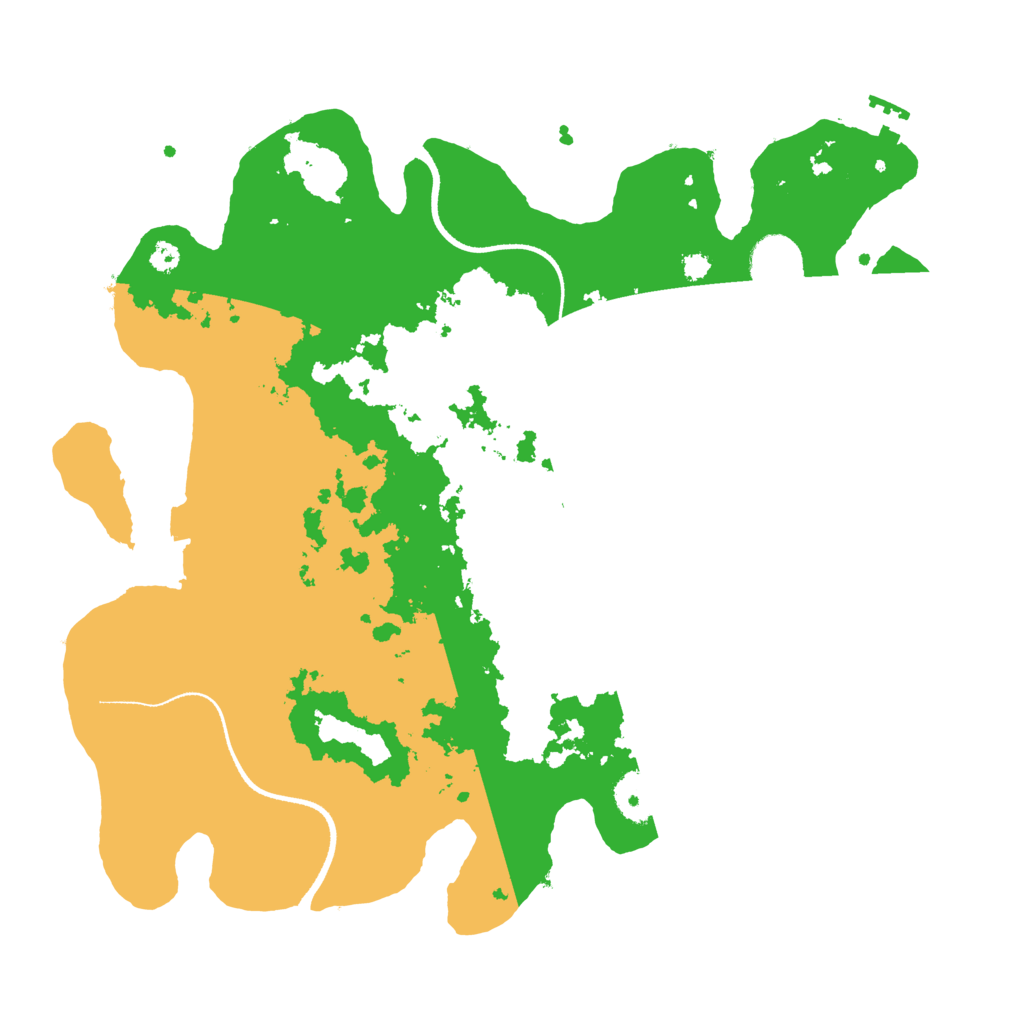 Biome Rust Map: Procedural Map, Size: 3500, Seed: 564674775
