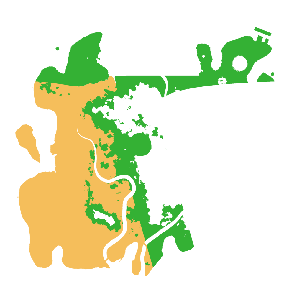 Biome Rust Map: Procedural Map, Size: 3500, Seed: 564674775