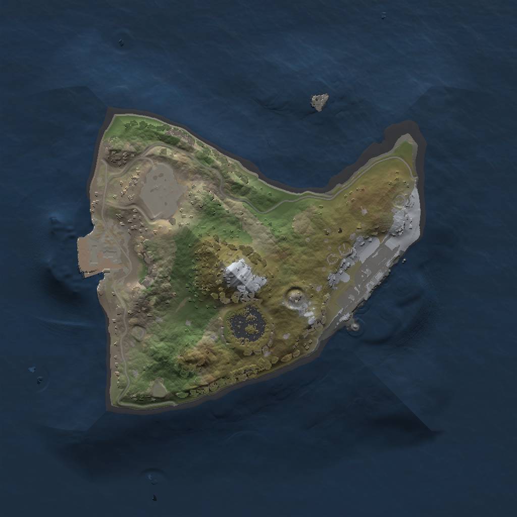 Rust Map: Procedural Map, Size: 1500, Seed: 1951, 4 Monuments