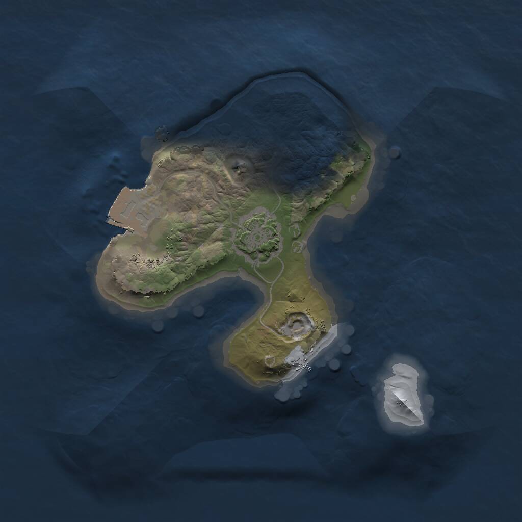 Rust Map: Procedural Map, Size: 1500, Seed: 1952, 2 Monuments