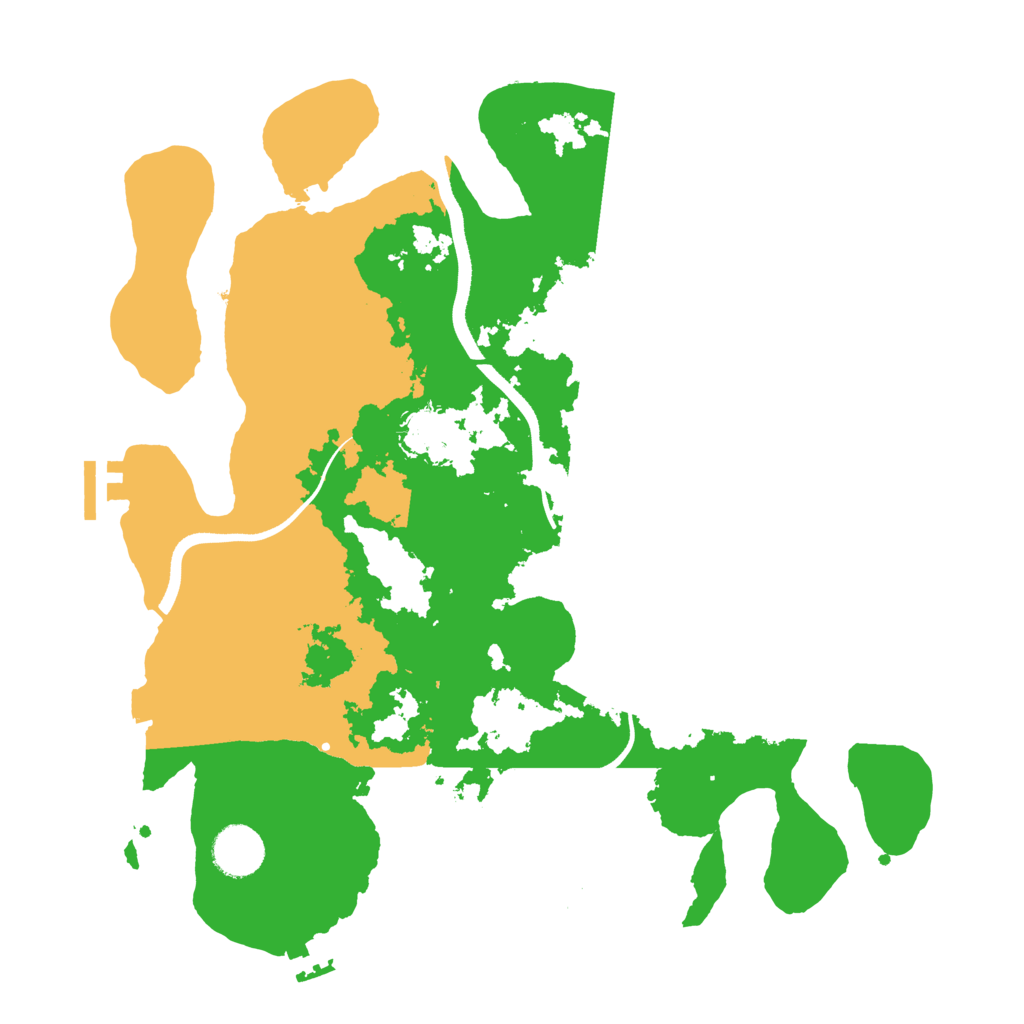 Biome Rust Map: Procedural Map, Size: 3500, Seed: 11712