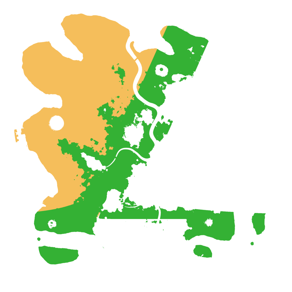Biome Rust Map: Procedural Map, Size: 3500, Seed: 128158413