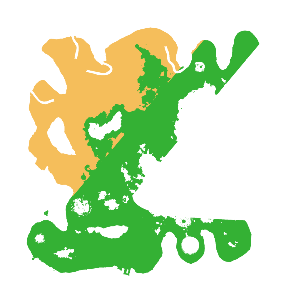 Biome Rust Map: Procedural Map, Size: 3000, Seed: 39547