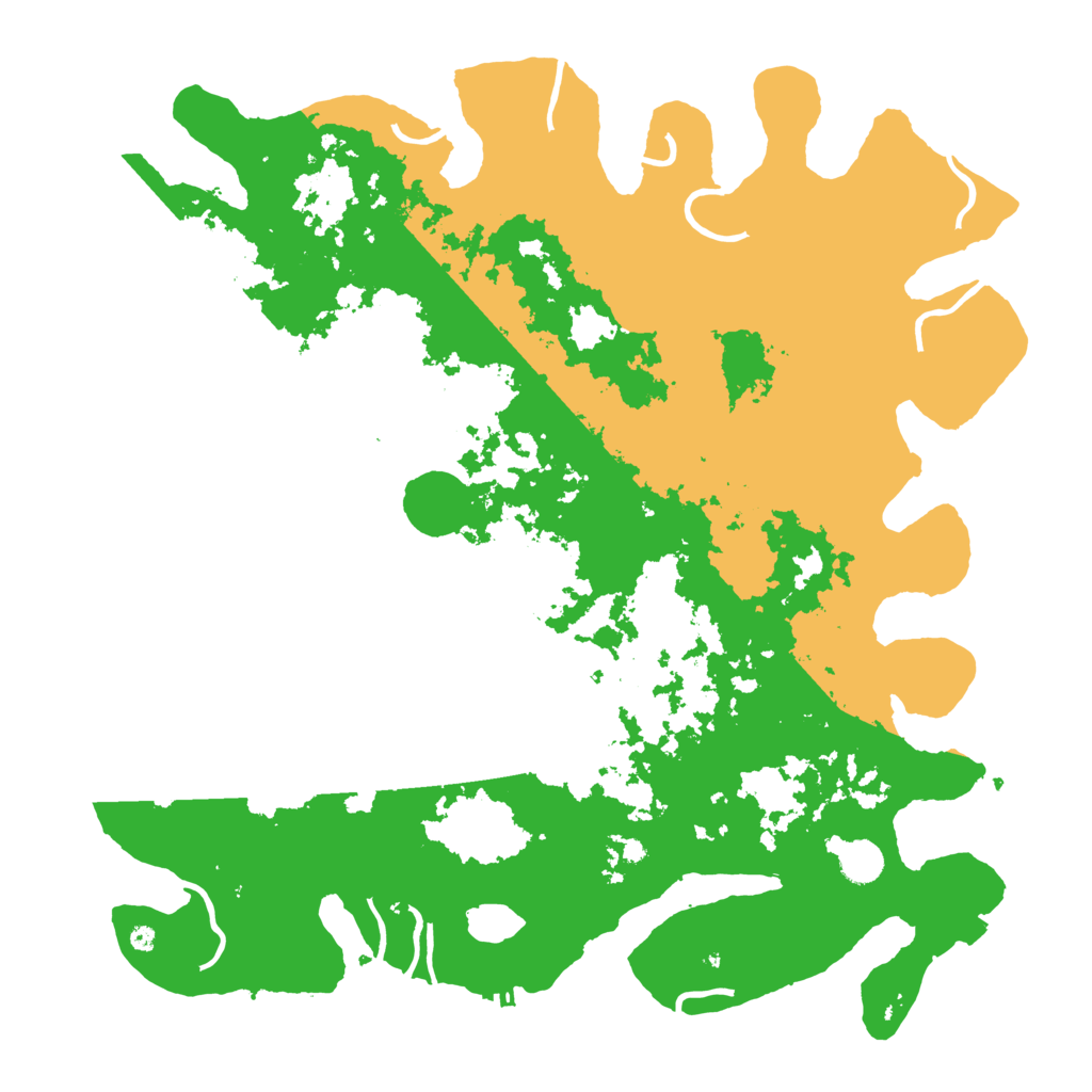 Biome Rust Map: Procedural Map, Size: 4444, Seed: 8674