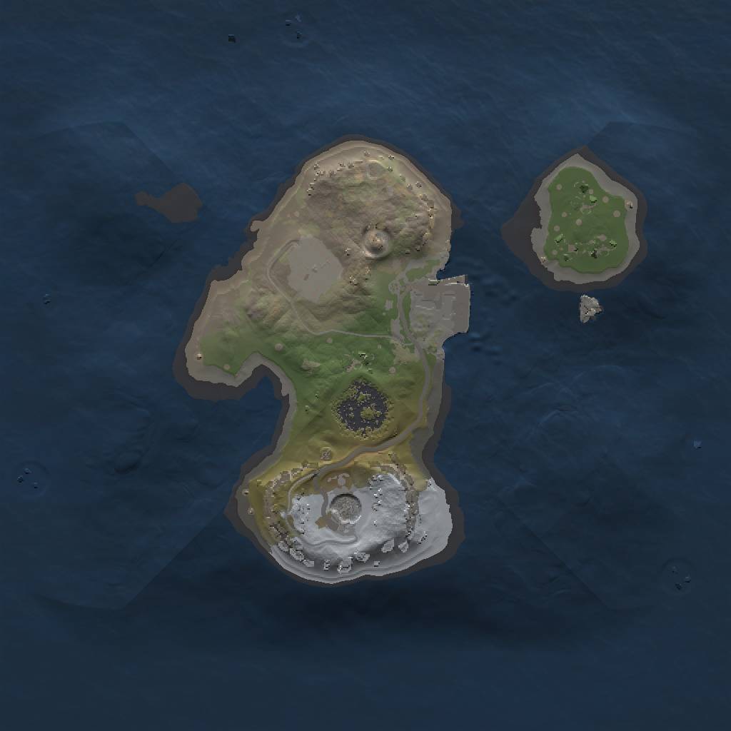 Rust Map: Procedural Map, Size: 1500, Seed: 789927, 4 Monuments