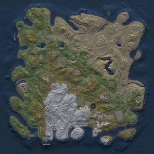 Thumbnail Rust Map: Procedural Map, Size: 4250, Seed: 1200219454, 15 Monuments