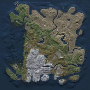 Thumbnail Rust Map: Procedural Map, Size: 4250, Seed: 1200219454, 16 Monuments