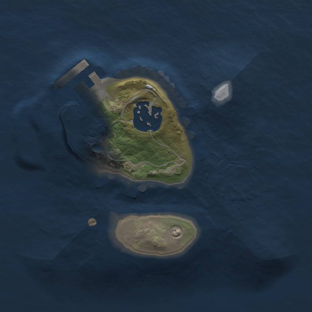 Rust Map: Procedural Map, Size: 1550, Seed: 1003, 3 Monuments