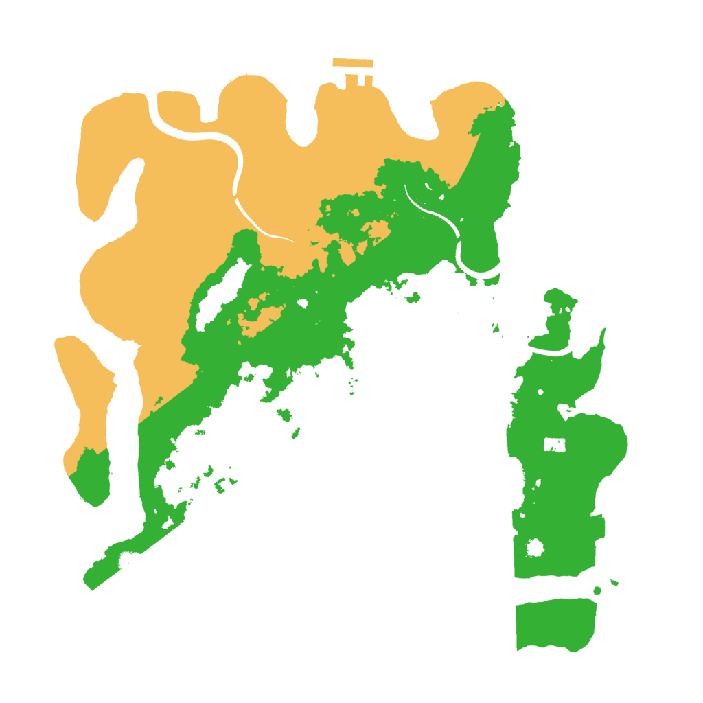 Biome Rust Map: Procedural Map, Size: 3500, Seed: 4118510